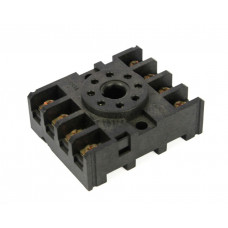 Relay Socket with 8 Circular Pin Terminals