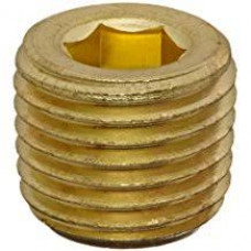 Galvanized Steel, Plug with Hex Drive, 1/8 NPT