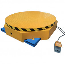 Motorized Rotary Turntable for pallet stretch wrap