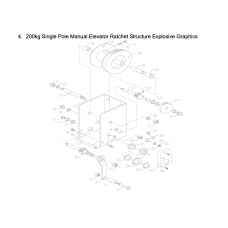 Ratchet sub-assembly for 500354 500369 B-8220